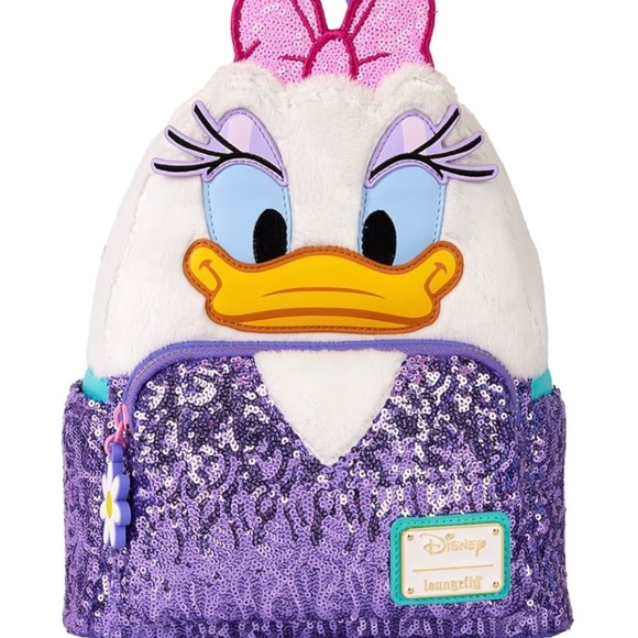 NWT Daisy Duck Sequin Mini Backpack - Picture 2 of 4